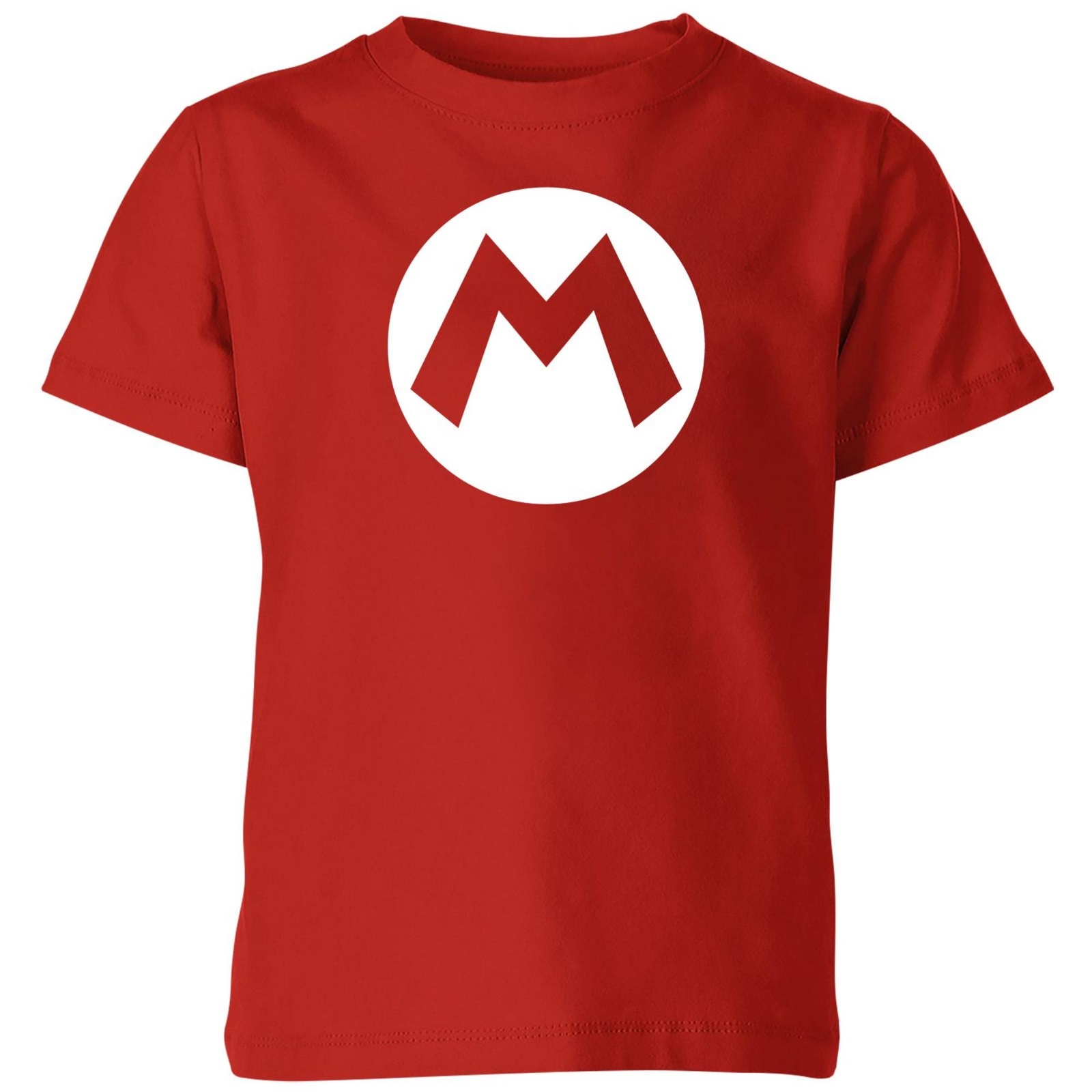 Nintendo Super Mario Badge Kids' T-Shirt - Red - 3-4 Years