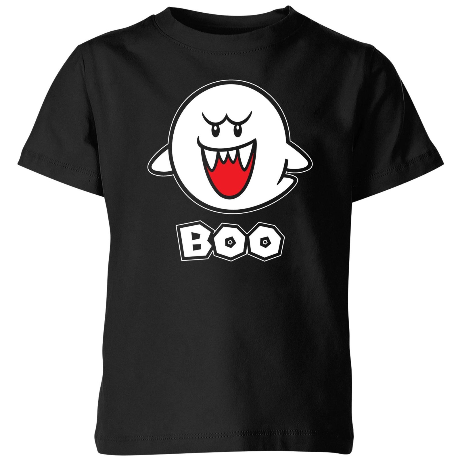 Nintendo Super Mario Boo Kids' T-Shirt - Black - 3-4 Years