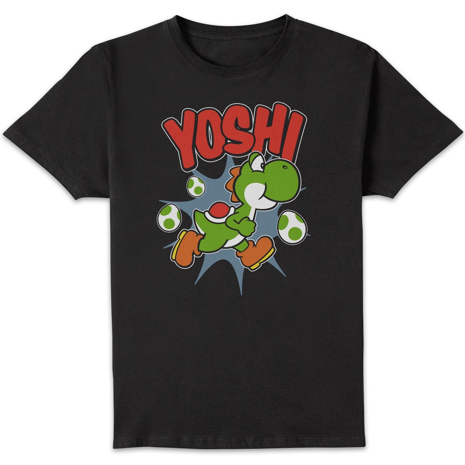 Nintendo Super Mario Yoshi Eggs Unisex T-Shirt - Black - 4XL