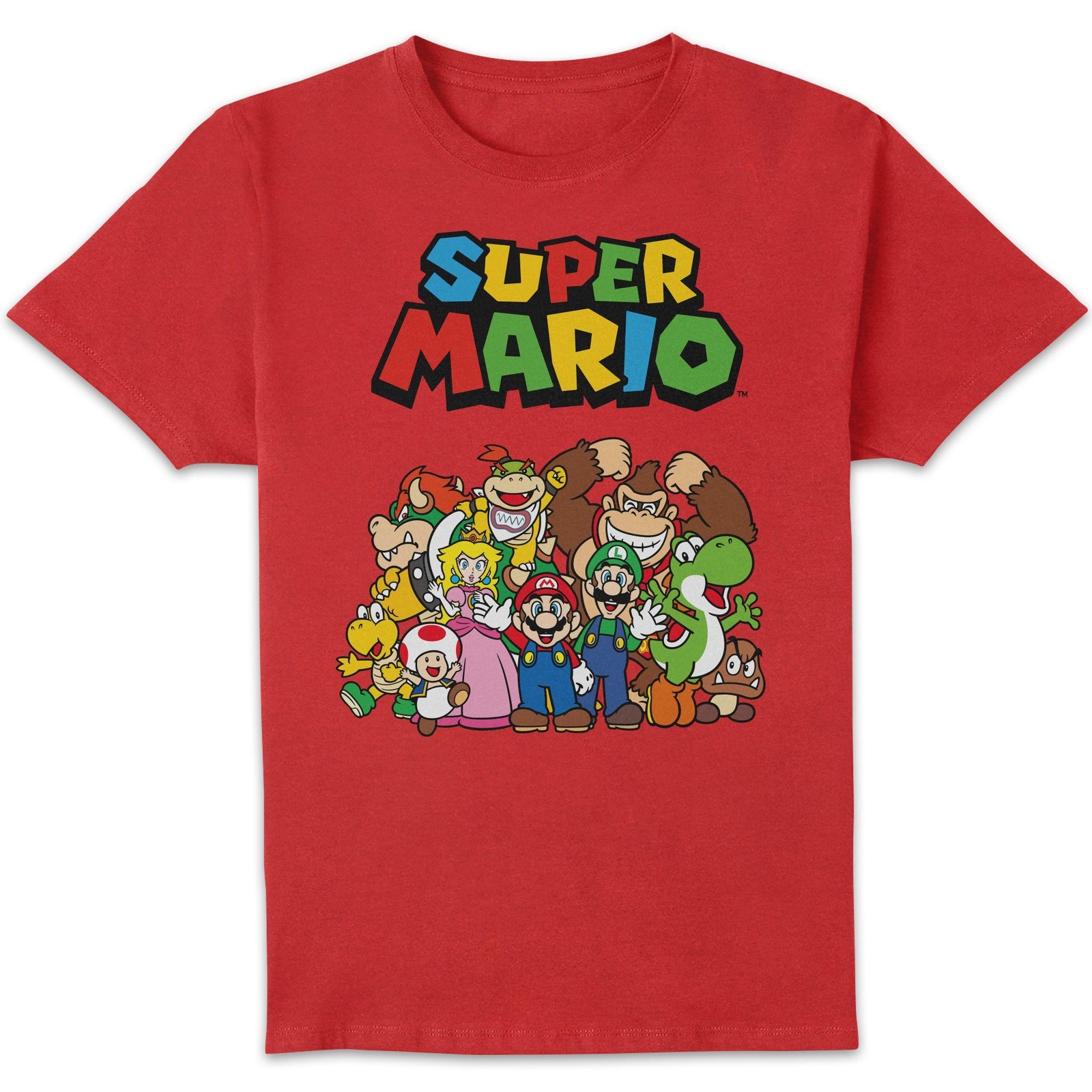 Nintendo Super Mario Squad Unisex T-Shirt - Red - XL