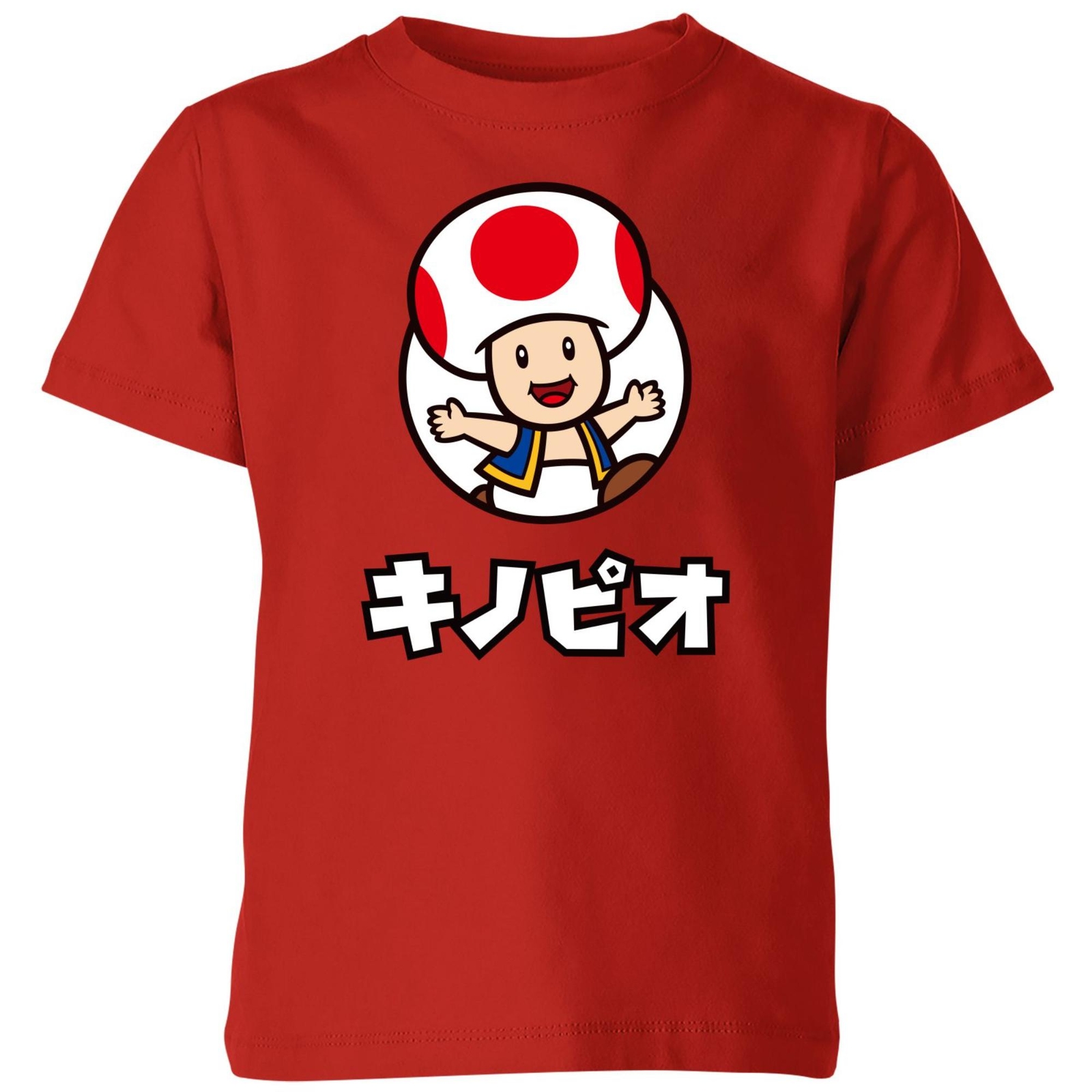 Nintendo Super Mario Toad Kids' T-Shirt - Red - 11-12 Years