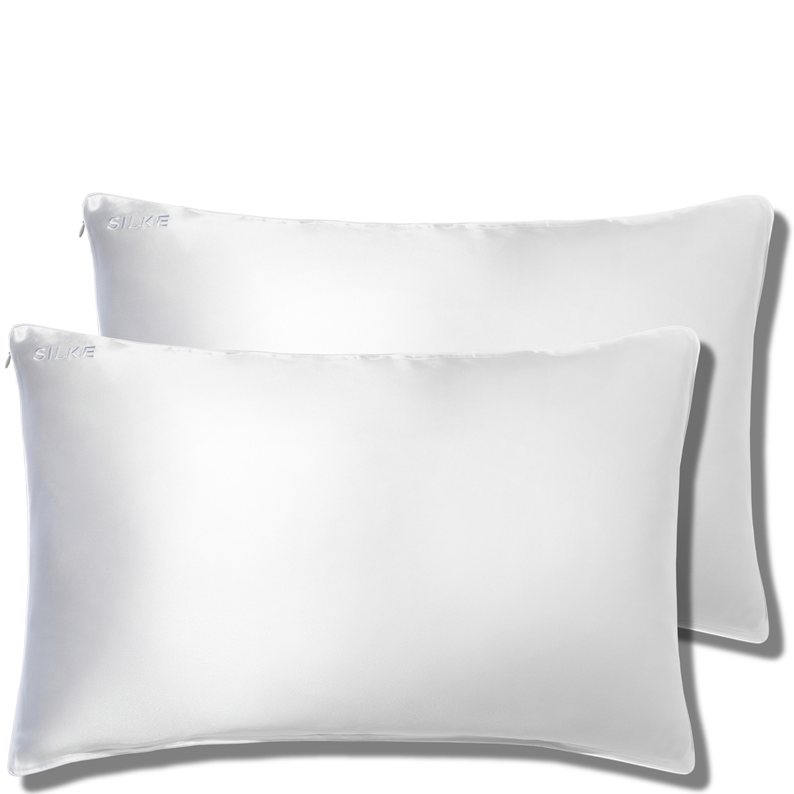 Silke London Silke Silk Pillowcase Duo - Queen - White