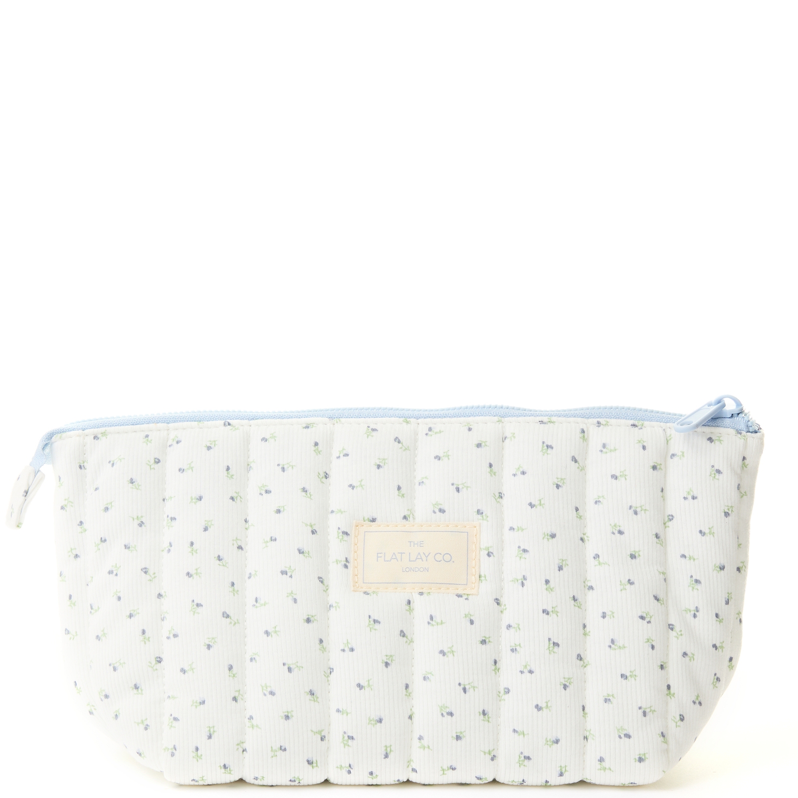 The Flat Lay Co. . Marshmallow Essential Makeup Pouch - Cozy Cotton Ditsy Floral