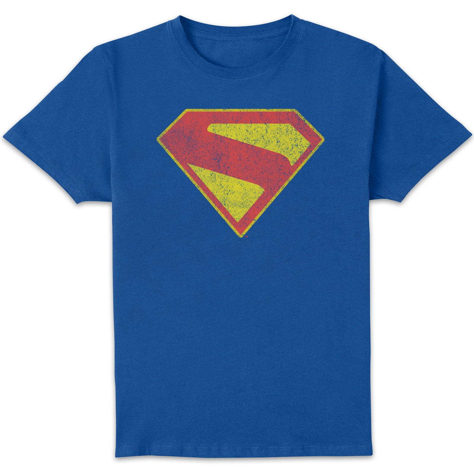 DC Comics Superman Distressed Superman Logo Unisex T-Shirt - Blue - S
