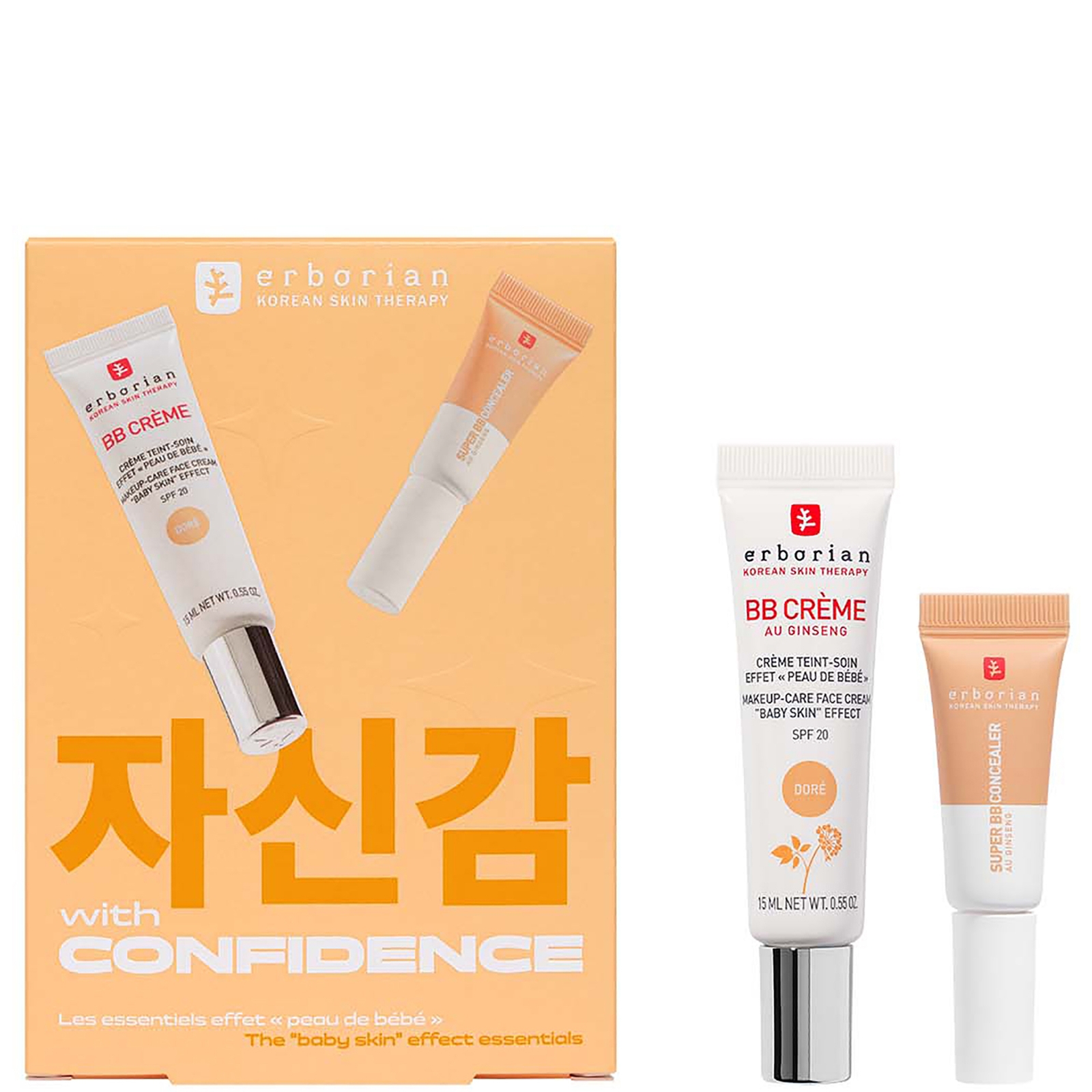 Erborian Blur And Conceal Kit (various Shades) (worth £33) - Dore In Gold