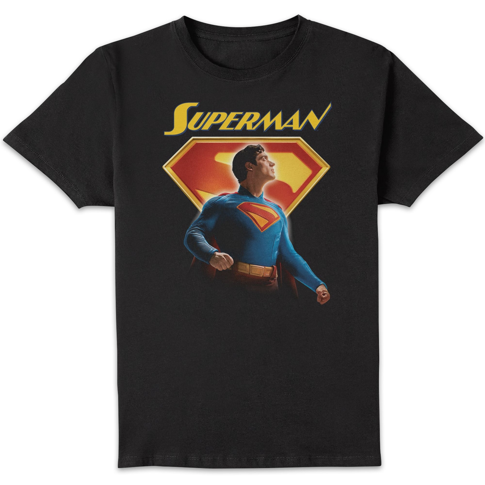 DC Comics Superman Man Of Steel Unisex T-Shirt - Black - 3XL