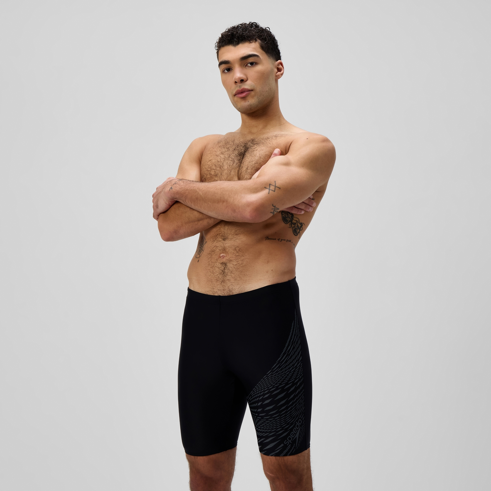 Men's Medley Logo Jammer Black/Grey - 34