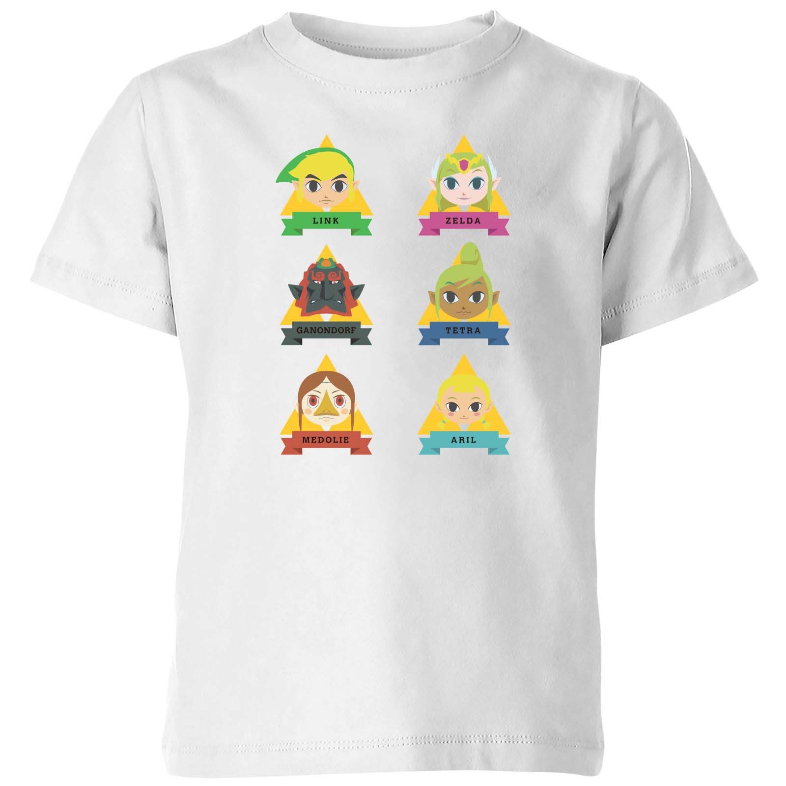 The Legend of Zelda Cute Faces Kids' T-Shirt - White - 9-10 Years