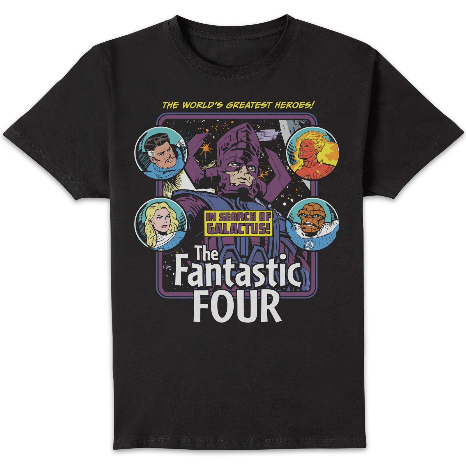 Marvel Fantastic Four In Search Of Galactus Unisex T-Shirt - Black - 4XL