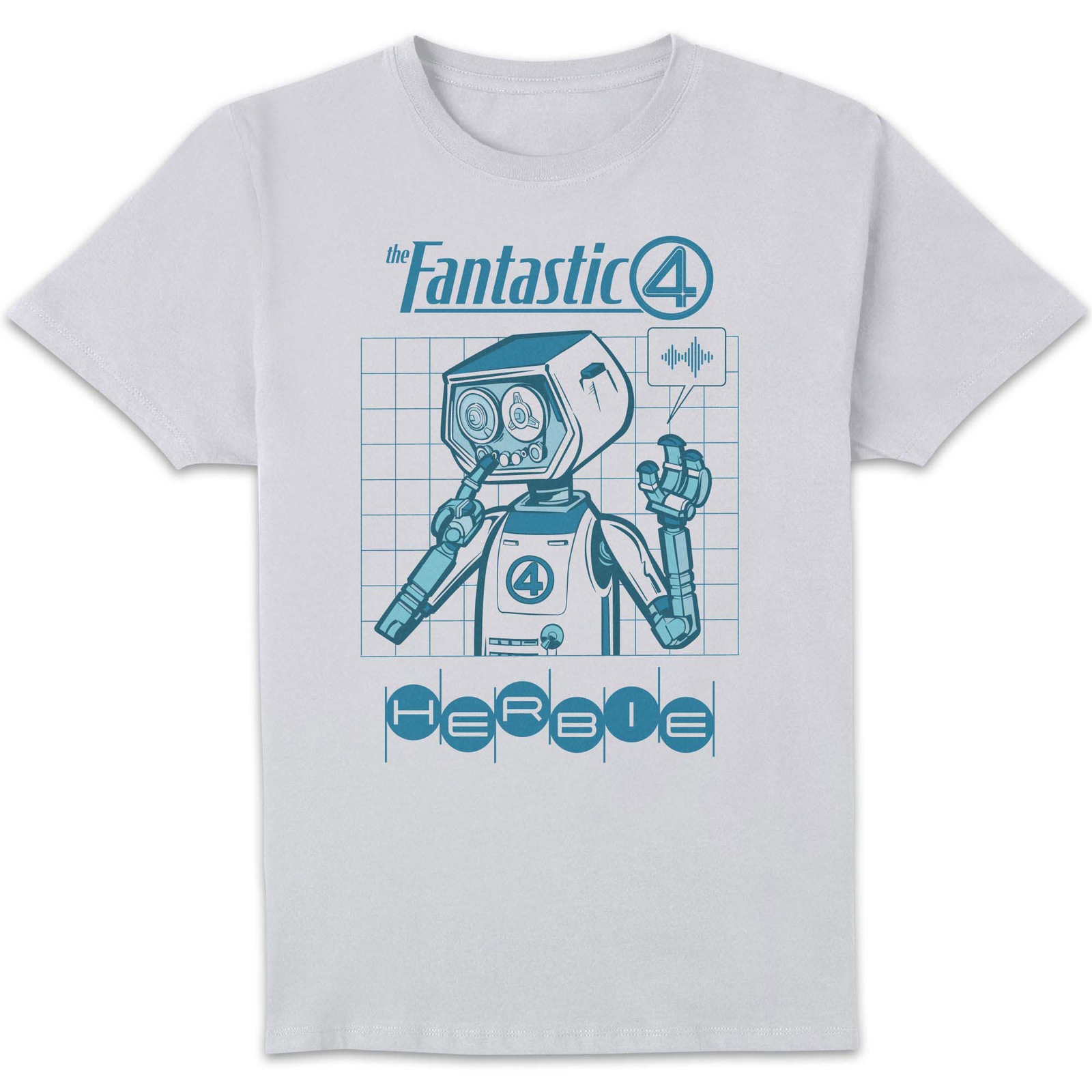 Marvel Fantastic Four H E R B I E Unisex T-Shirt - White - M