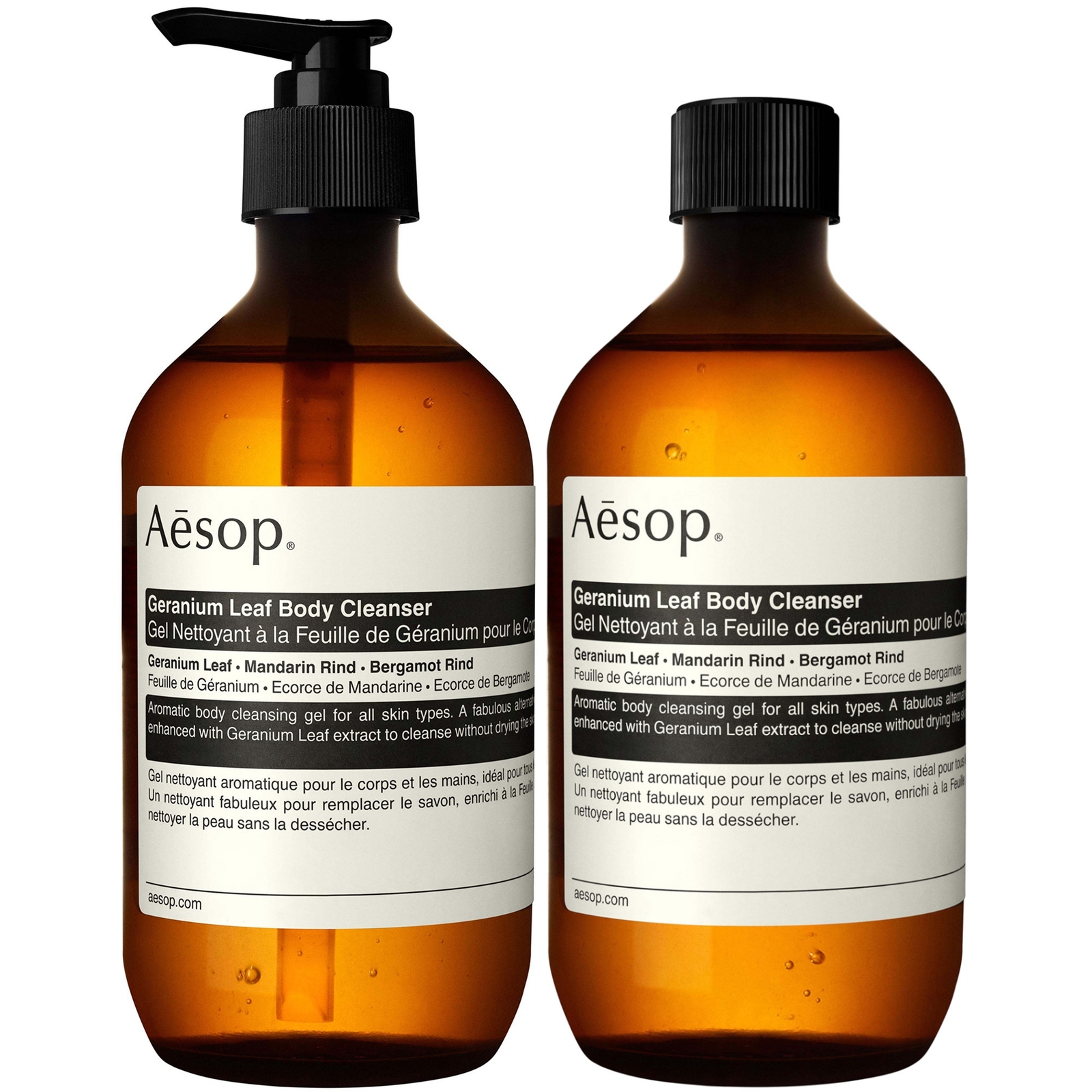 Aesop Geranium Leaf Body Cleanser & Refill Duo