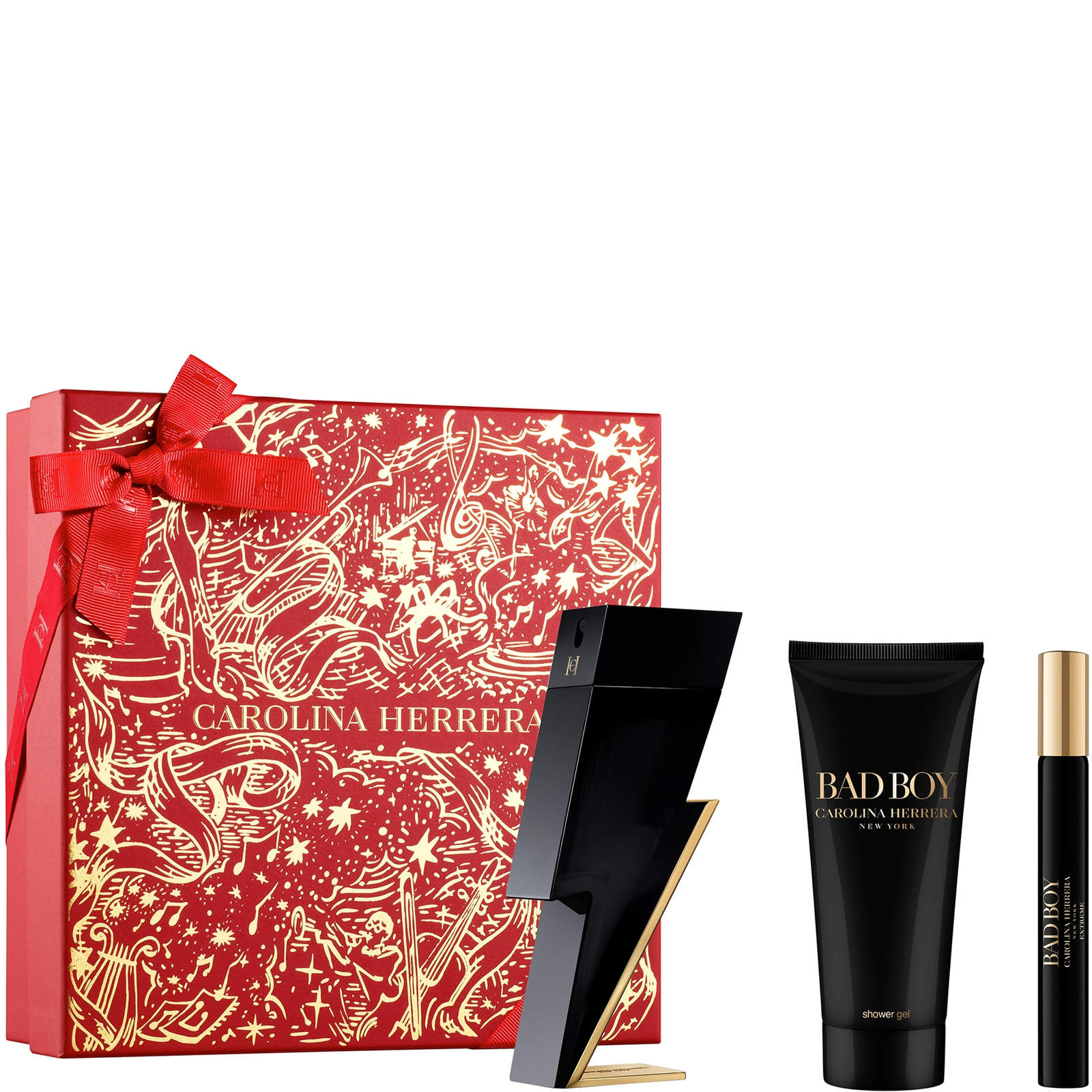 Carolina Herrera Bad Boy Eau De Toilette 100ml Gift Set (worth £144)