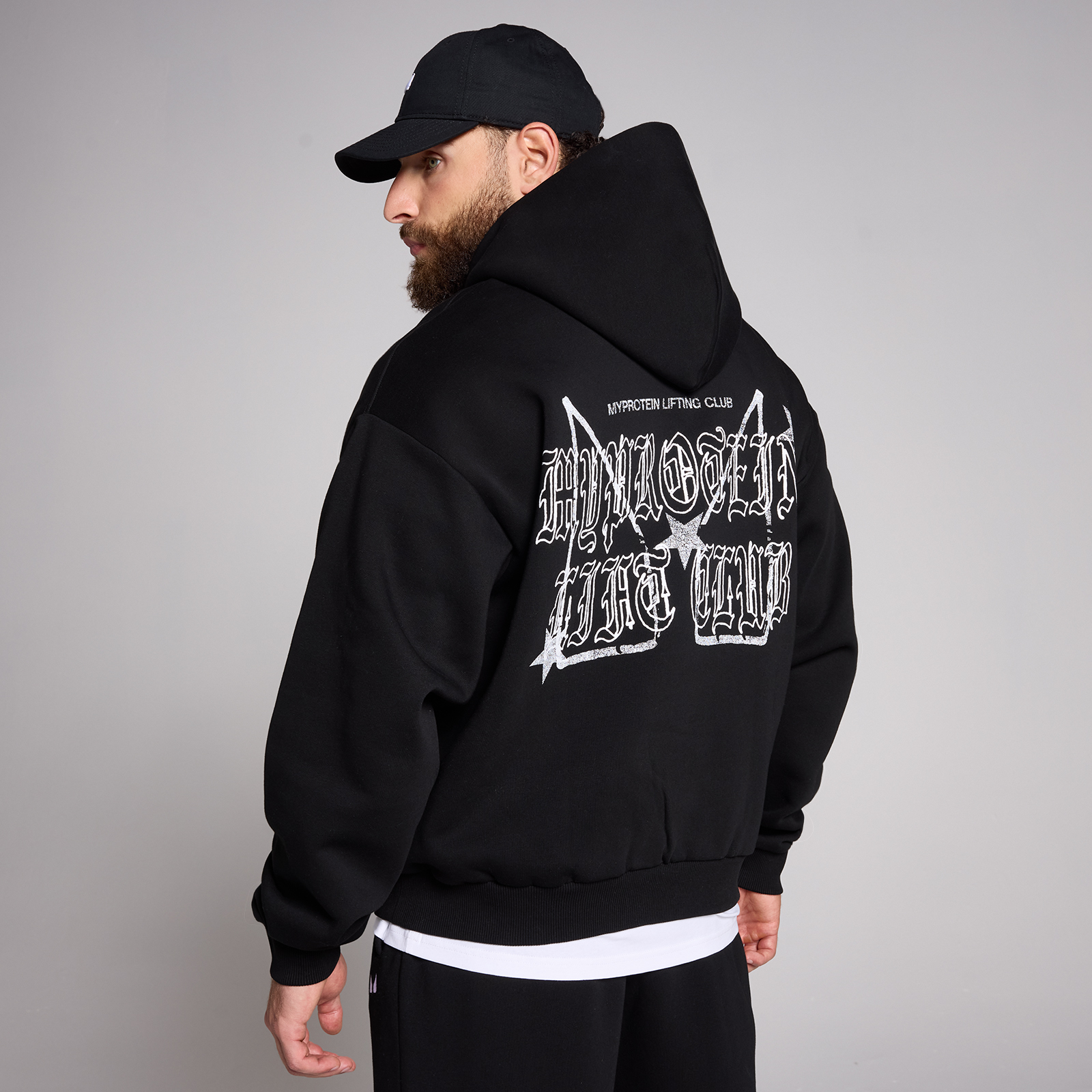 5059883510750 - MP Mens Origin Lift Club Oversized Graphic Hoodie - Black - XL 5059883510750 - MP Mens Origin Lift Club Oversized Graphic Hoodie - Black - XL