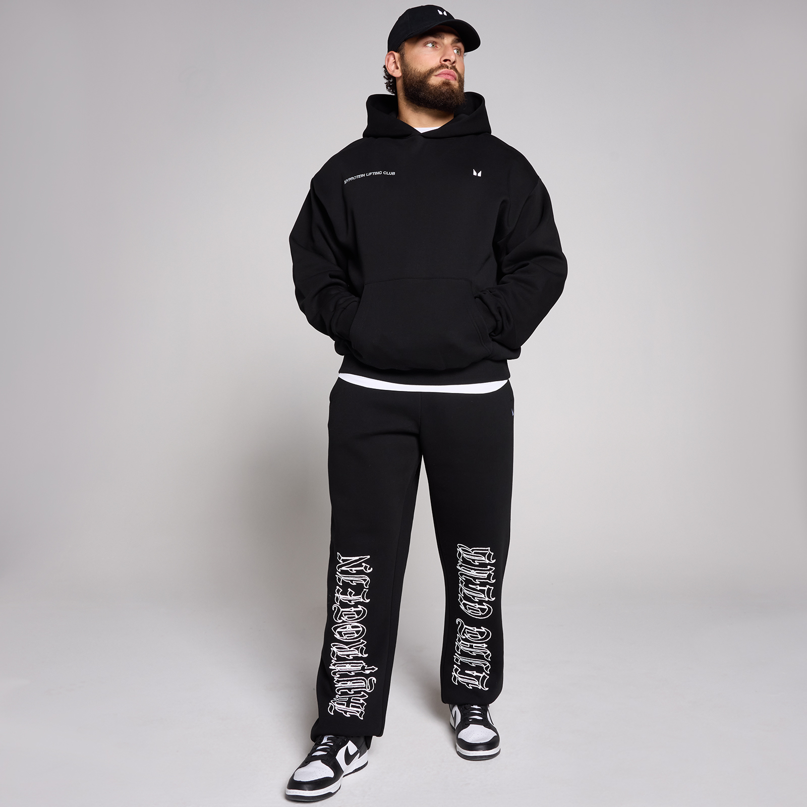 5059883510750 - MP Mens Origin Lift Club Oversized Graphic Hoodie - Black - XL 5059883510750 - MP Mens Origin Lift Club Oversized Graphic Hoodie - Black - XL