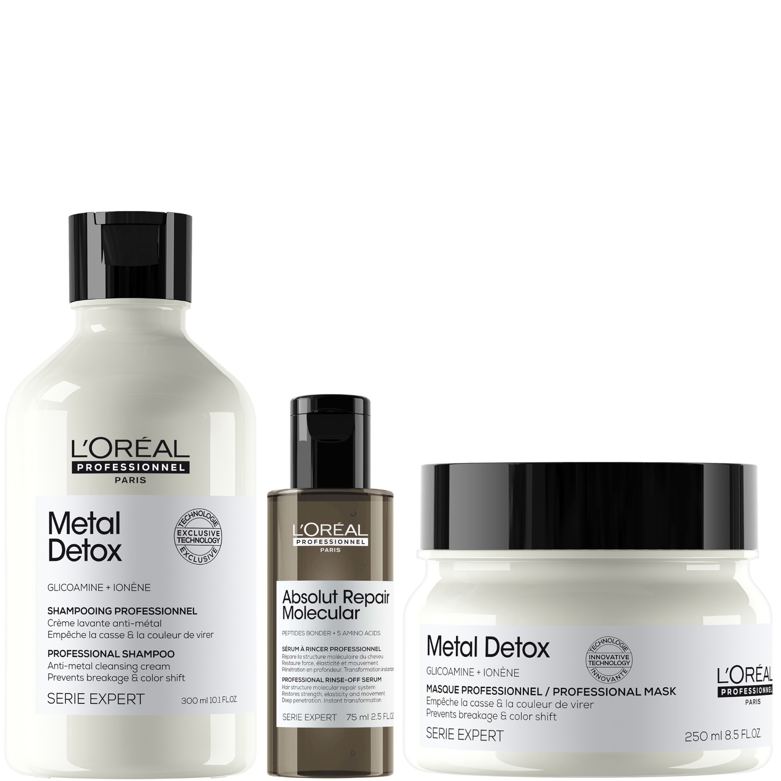 L'oreal Professionnel L'oréal Professionnel Metal Detox Shampoo & Hair Mask, Protect From Hard Water, With Free Mini Serum