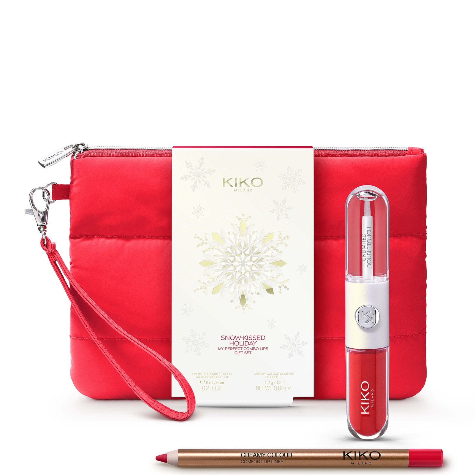 Kiko Milano My Perfect Combo Lips Gift Set (worth £20.98) - 03 Festive Fire