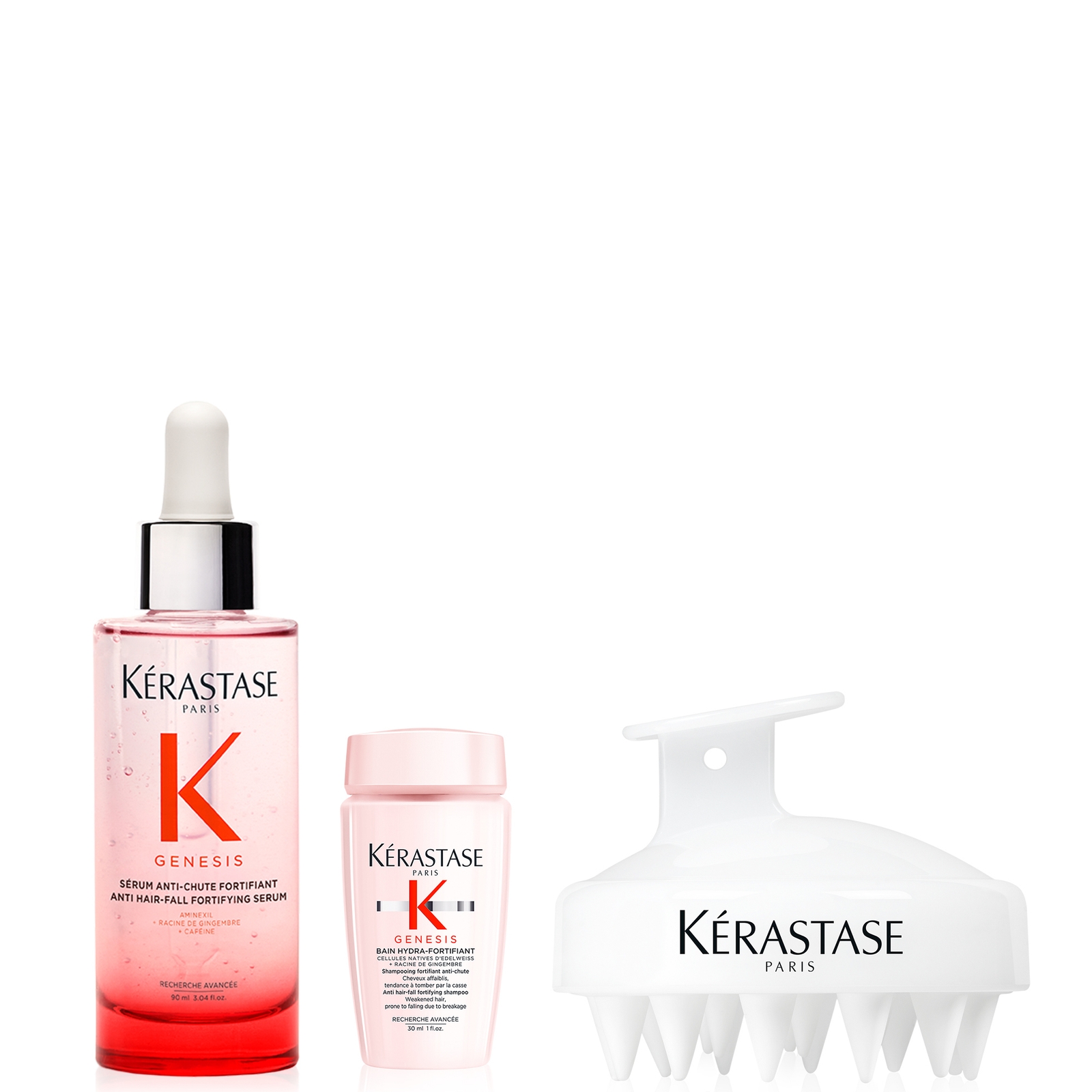Kerastase Kérastase Genesis Serum Anti-chute Fortifiant Serum 90ml With Mini Deluxe Genesis Shampoo 30ml & Sca