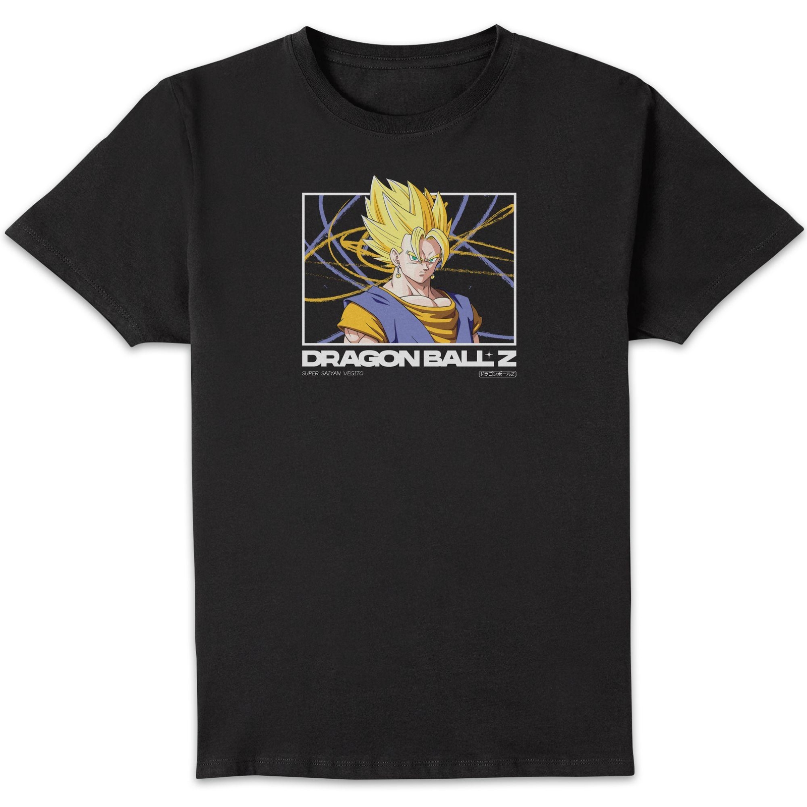 Dragon Ball Z Super Saiyan Vegito Profile Unisex T-Shirt - Black - S