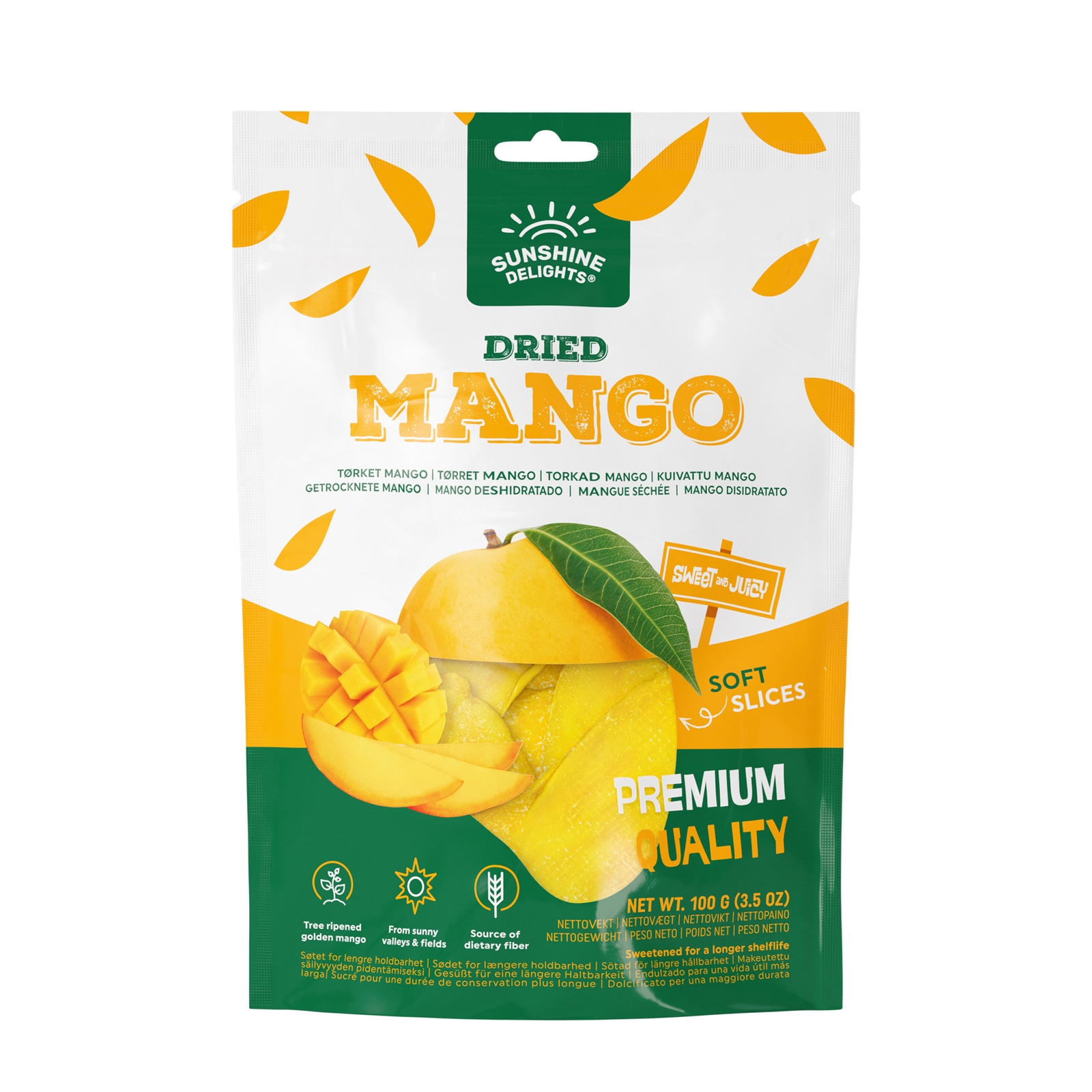 Myprotein UK Sunshine Delights, Dried Mango, 100g