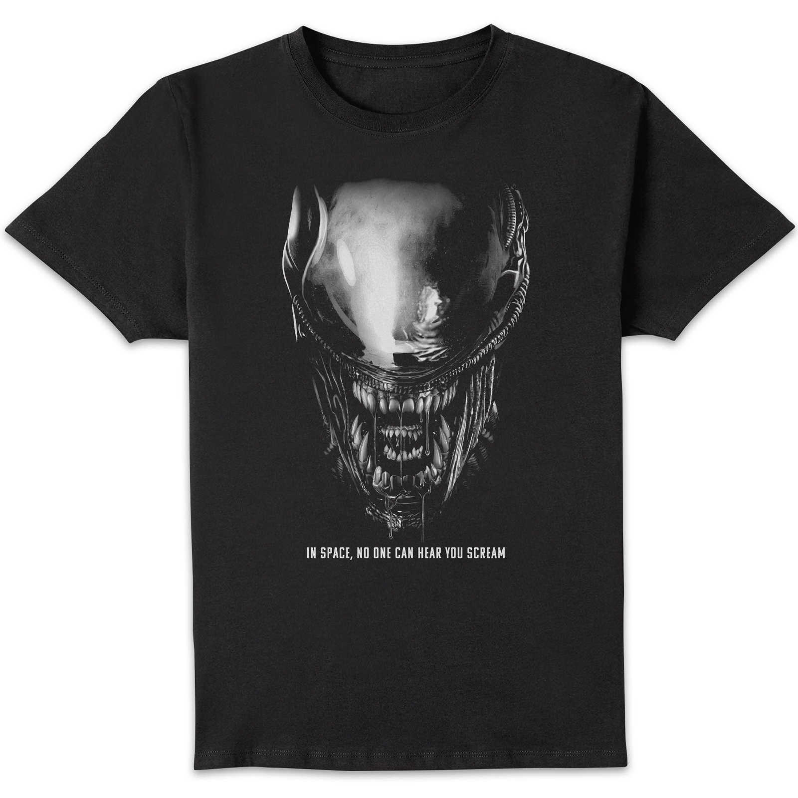 Alien Close Up Unisex T-Shirt - Black - XL