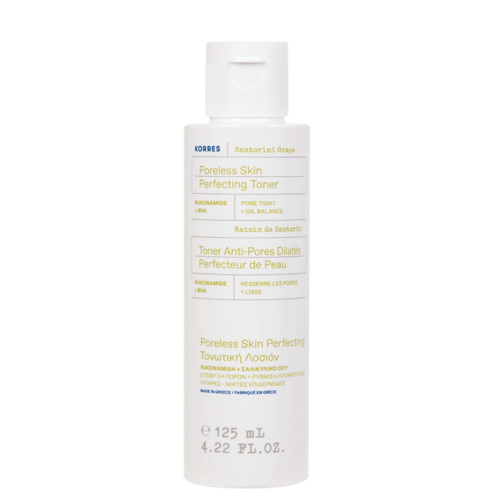 Korres Santorini Grape Poreless Skin Perfecting Toner 125ml