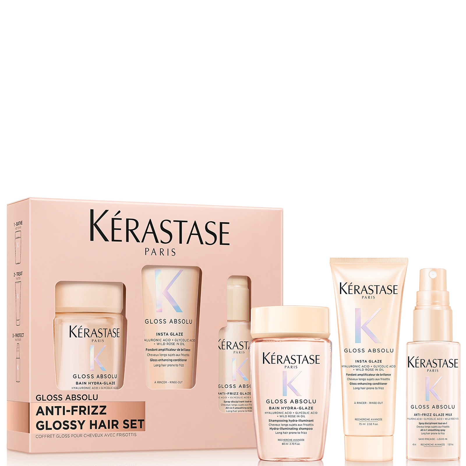 Kerastase Kérastase Gloss Absolu – Discovery Set For All Hair Types, Including Long Hair Prone To Frizz