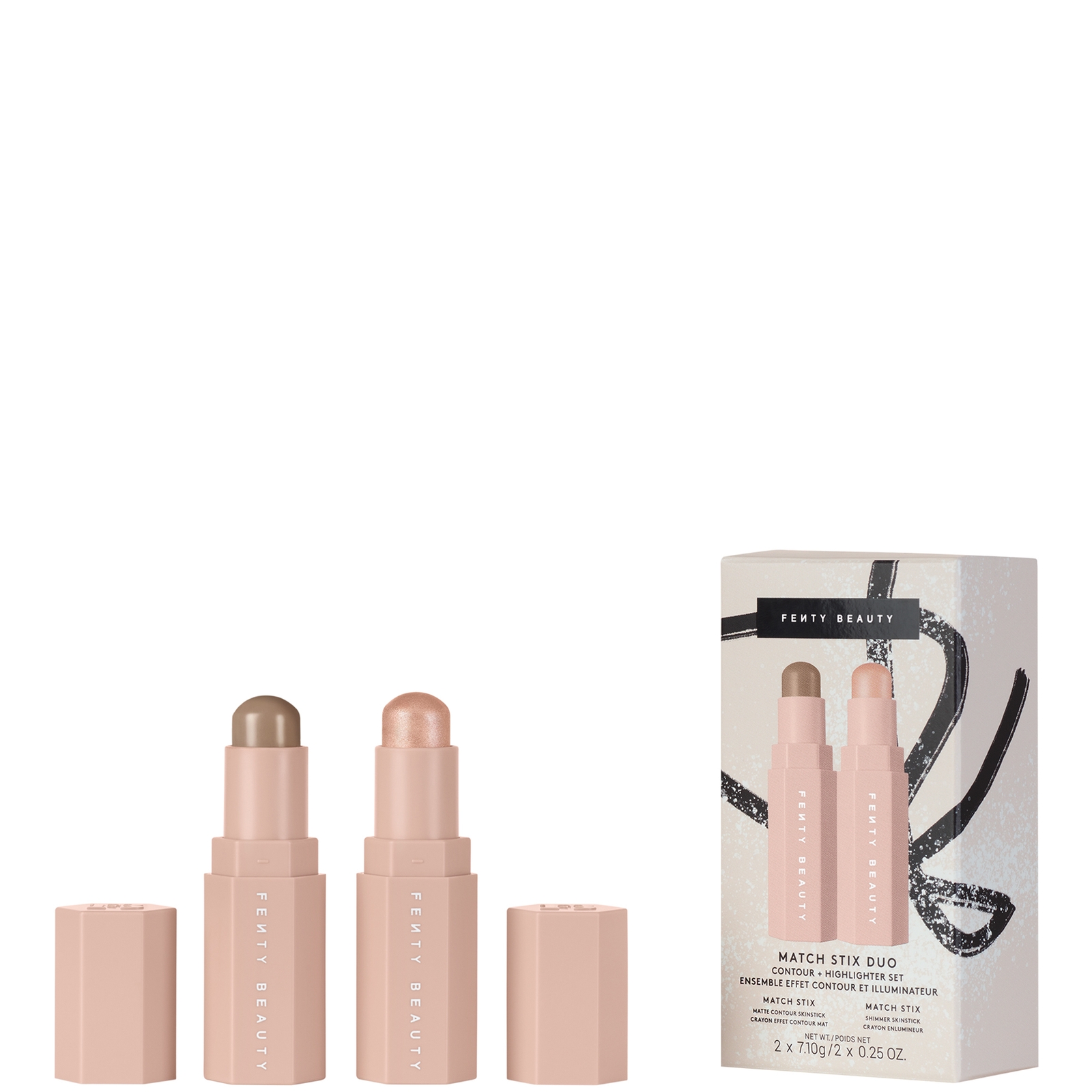 Fenty Beauty Mini Match Stix Duo Contour + Highlighter Set 5.6g (various Shades) - Amber In Orange