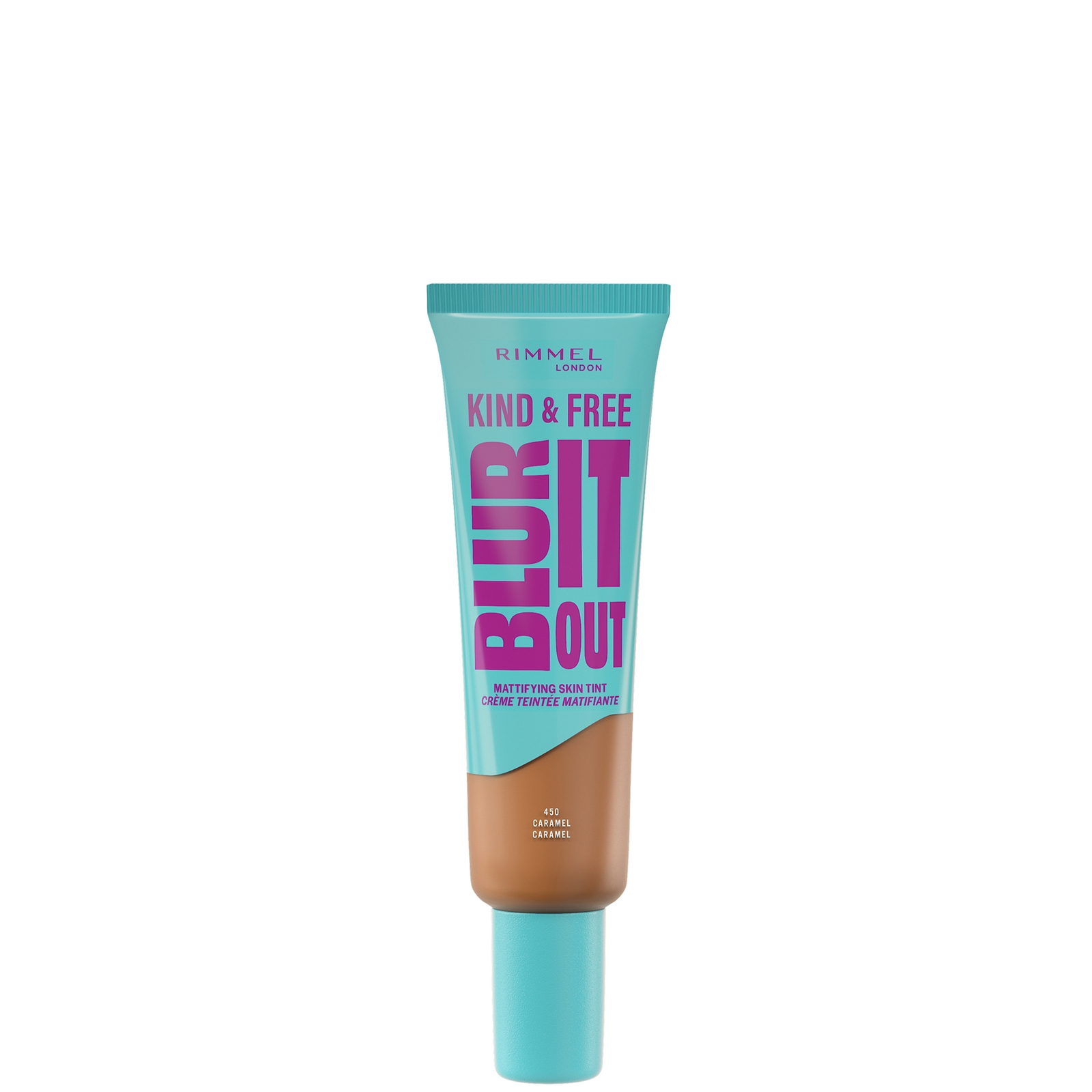 Rimmel London Kind & Free Blur It Out Mattifying Skin Tint 30ml (various Shades) - 450 Caramel
