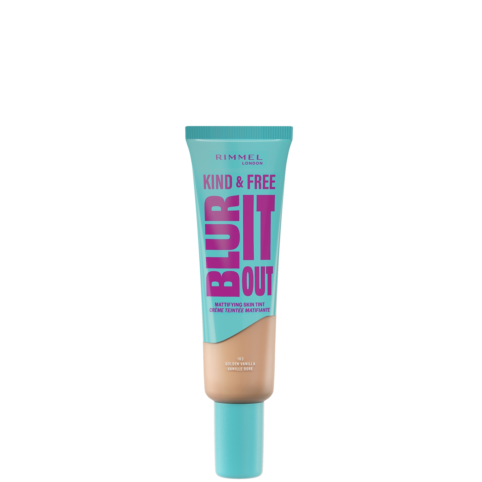 

Rimmel London Kind & Free BLUR IT OUT Mattifying Skin Tint 30ml (Various Shades) - 163 Golden Vanilla