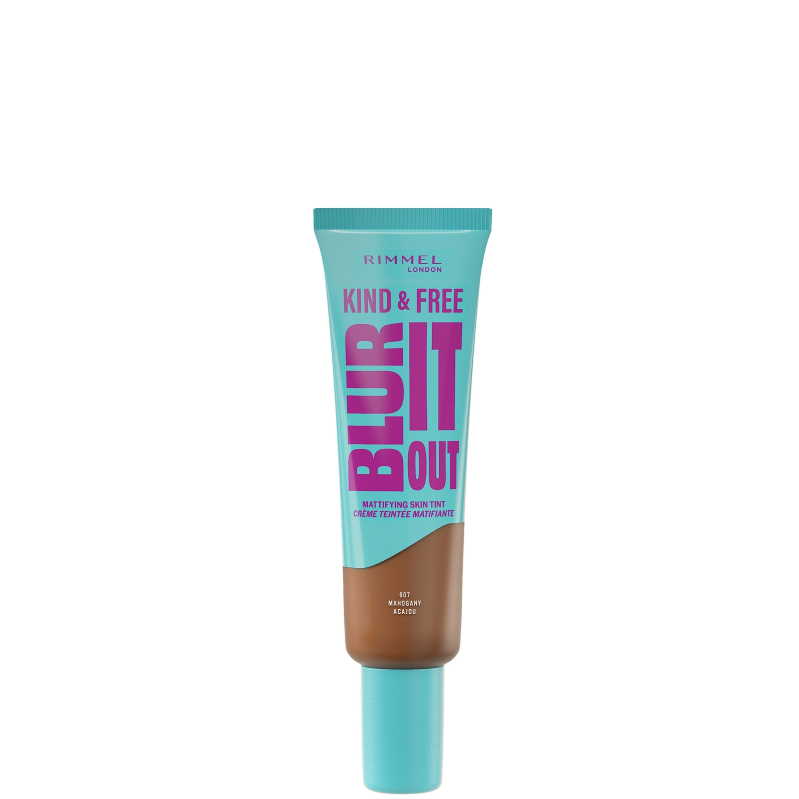 Rimmel London Kind & Free Blur It Out Mattifying Skin Tint 30ml (various Shades) - 607 Mahogany