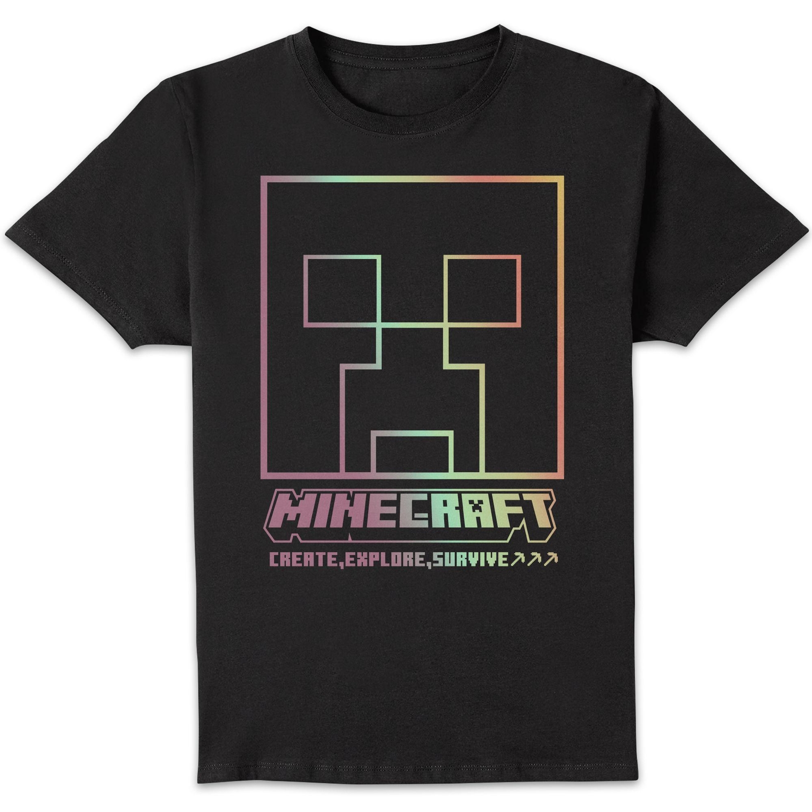 Minecraft Create Explore Survive Unisex T-Shirt - Black - M