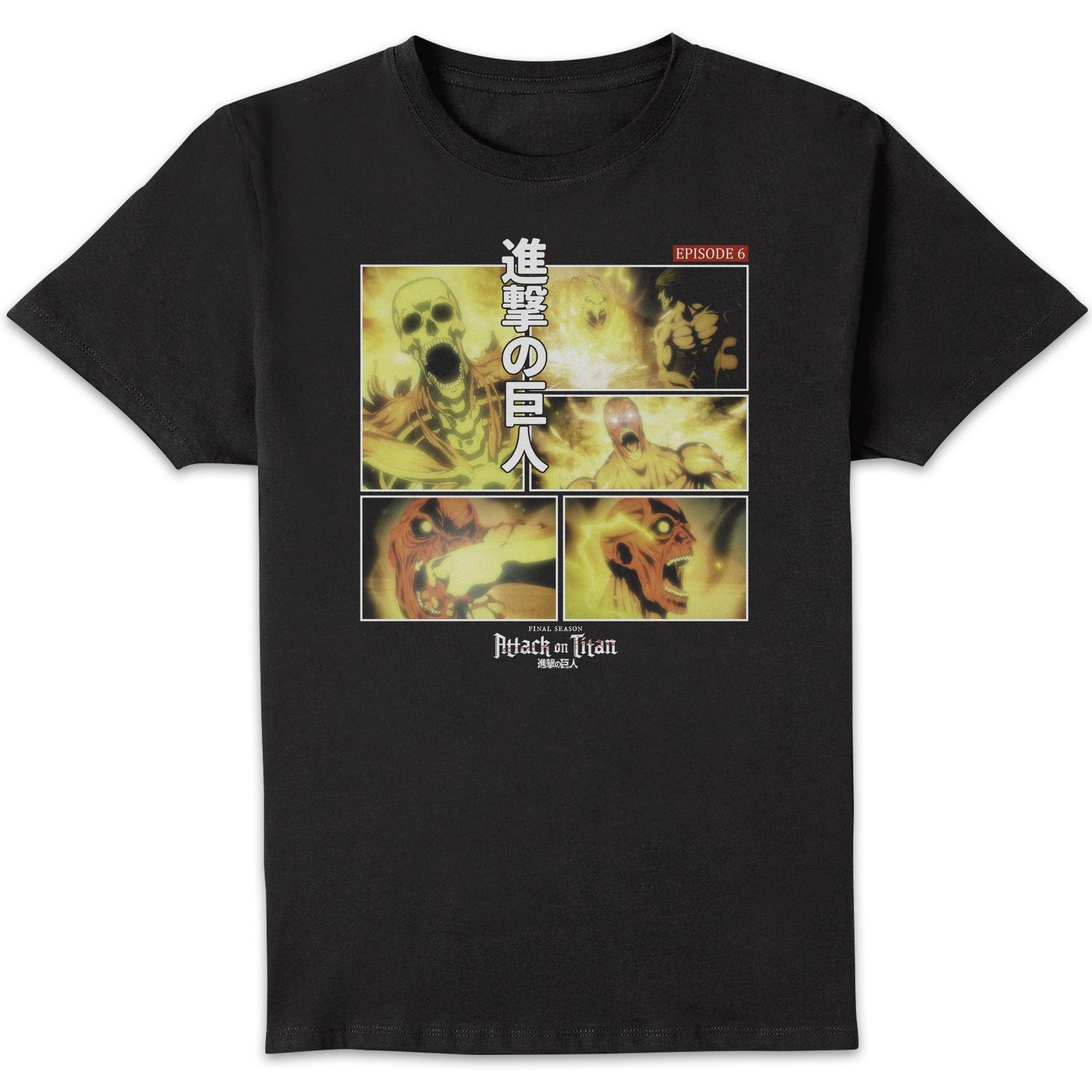 Attack on Titan Story Board Episode 6 Unisex T-Shirt - Black - S