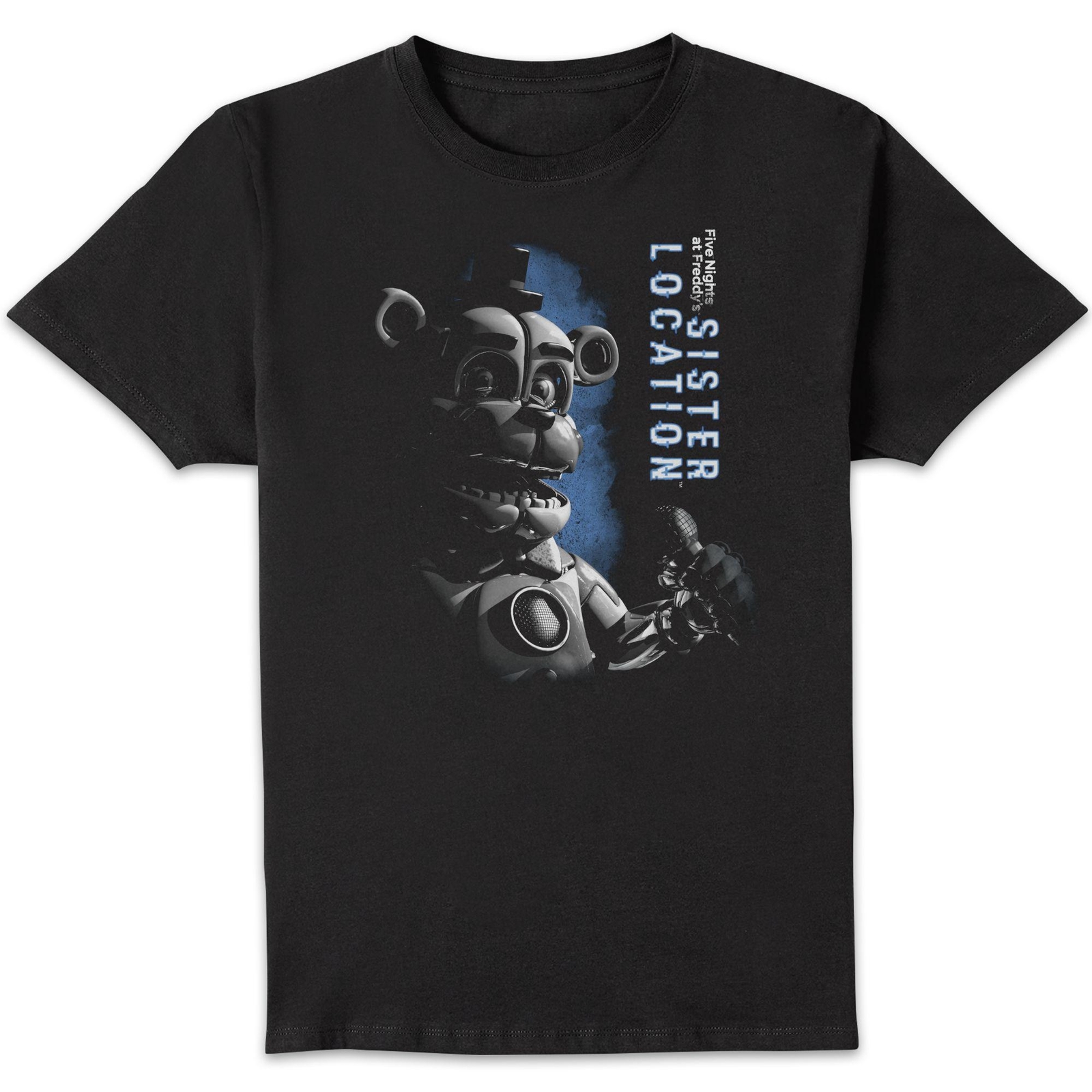 Five Nights at Freddy's Sister Location Funtime Freddy Unisex T-Shirt - Black - 4XL