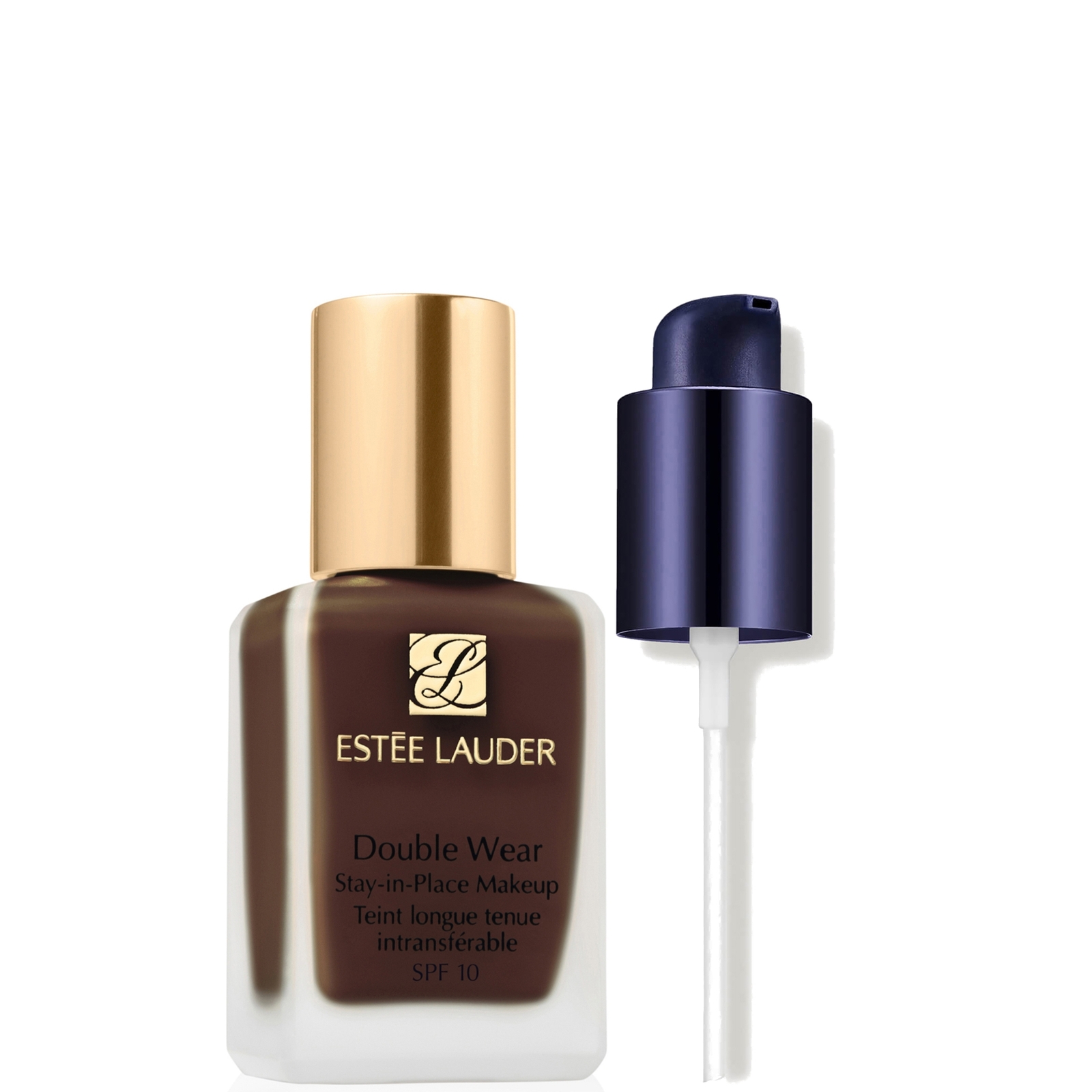 Estée Lauder Estee Luader Double Wear Stay-in-place Makeup With Makeup Pump Bundle (various Shades) - 9n1 Ebony In Black