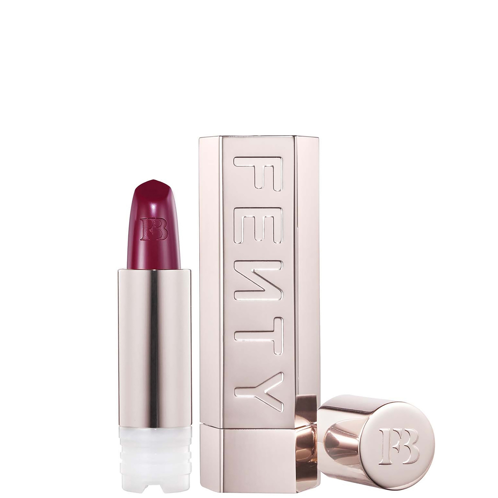 Fenty Beauty Fenty Icon Refillable Lipstick & Metallic Nude Case Bundle - Loud Speak'r