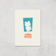 Nintendo Animal Crossing Blue Door Art Print - A4 - Print Only