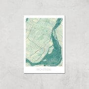 Affiche Carte de Montréal (Couleur) - A3 - Print Only