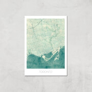 Affiche Carte de Toronto (Couleur) - A3 - Print Only