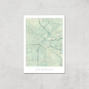 Affiche Carte de Los Angeles (Couleur) - A3 - Print Only