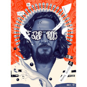 Image of Big Lebowski The Dude Abides Screenprint by Doaly - Zavvi Exclusive
