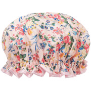 The Vintage Cosmetic Company Shower Cap - Pink Floral Satin The Vintage Cosmetic Company Shower Cap - Pink Floral Satin