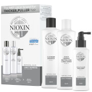 NIOXIN 3-Part System 1 Loyalty Kit for Natural Hair with Light Thinning