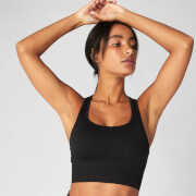 Brassière à dos croisé sans couture MP Shape pour femmes – Noir - XS