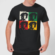 Image of Bob Marley Faces Men's T-Shirt - Black - S - Black