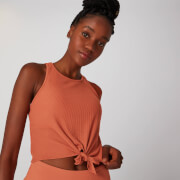 

Майка Rib Tie Front, оранжевая - S