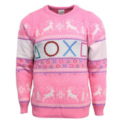 PlayStation Official Pink Knitted Christmas Jumper - S | S