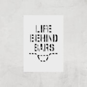 Life Behind Bars Art Print - A4 - Print Only Life Behind Bars Art Print - A4 - Print Only