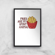 Fries Are My Spirit Animal Art Print - A3 - No Hanger Fries Are My Spirit Animal Art Print - A3 - No Hanger