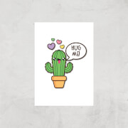 Hug Me Cactus Art Print - A3 - Print Only Hug Me Cactus Art Print - A3 - Print Only