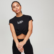 T-shirt Rest Day Noué Devant - Noir - XS